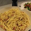 Krämig spaghetti carbonara