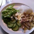 Fettucini med kassler&bacon sås!