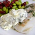 Halstrad torskrygg med bönsallad