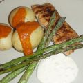 Grillad lax med ostkräm