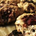 Engelska chokladscones med hallon