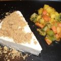 Frusen cheesecake med exotisk fruktsallad!