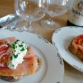 Toast med lax och Västerbottensostkräm