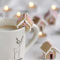 Lucia och pepparkakshus som dekoration