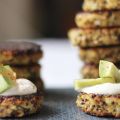 Quinoapuckar med zucchini och parmesan