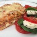 Lasagne med fetaost, keso och soltorkade tomater