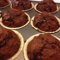 Chokladmuffins med chokladbitar