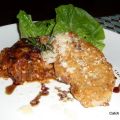Sesampiccata med grönsaksgratäng