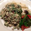 Hemgjord tagliatelle med krämig kycklingpastasås