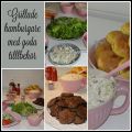 Grillade hamburgare och födelsdagskalas