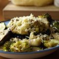 Pasta med ugnsgrillade grönsaker