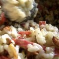 Pepprig kantarellrisotto
