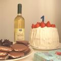 Minimalistiskt dessertbord