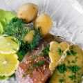 Gravad lax med sås