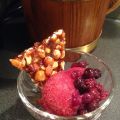 Sorbet på rödvinsmarinerade jordgubbar och[...]