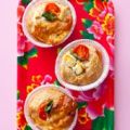 Getost- och spenatmuffins