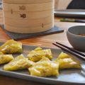 Vegetariska dumplings till lunch