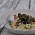 Risotto med svamp, bacon och timjan
