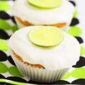 Muffins med vit choklad och lime