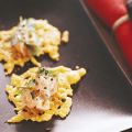 Parmesanflarn med laxröra