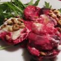 Färska rödbetor med chevre