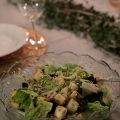 Rostad rotsellerisallad med apelsindressing