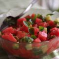 Thaliländsk vattenmelon- och gurksallad