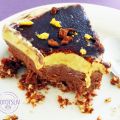 Raw chokladtårta med lemon curd