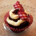 Mint- och chokladcupcakes