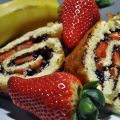 Glutenfri rulltårta fylld med choklad,[...]