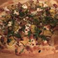 Pizza med betor och chèvre