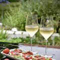 Bruschetta med chevre-creme och jordgubbar