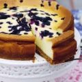 American blueberry cheesecake