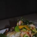 Fisk, mango och räkor