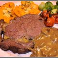 Helstekt entrecote med kantarellsås