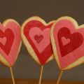 Rosa cookie-pops