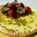 Citron- och Passionsfruktscheesecake