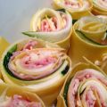 Pastastubbar med skinka och zucchini