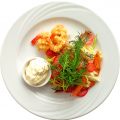 Friterade räkor med citronmajonnäs