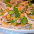 Toast med asiatisk räksallad