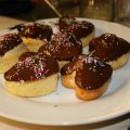Muffins med chokladtäcke