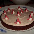 Kladdkaka med mariannefluff