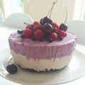 Fryst cheesecake med bär