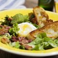 Sallad Lyonnaise med förlorade ägg