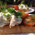 Grillat lantbröd med Laxröra