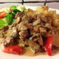 Himmelsk köttgryta med ugnstekt potatis