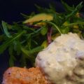 Lax och kall sås med salvia