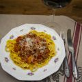 Lammragu med saffranspasta