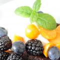 Glutenfri choklad & mint kladdkaka, serverad[...]