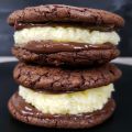 CHOCOLATE CARAMEL BOUNTY SANDWICH COOKIES